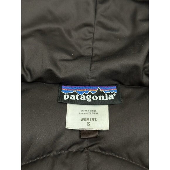 PATAGONIA Jacket Women’s Downtown Loft Parka Goose Down Puffer Hood Coat Brown S - Picture 5 of 10